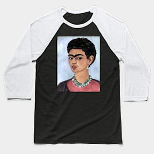 Self Portrait with Curly Hair by Frida Kahlo Baseball T-Shirt